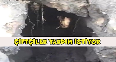 Dinar Akgün Köyünde Tarlalarda Göçükler Meydana Geldi