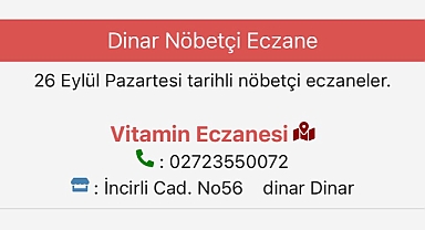 Dinar Nöbetçi Eczane