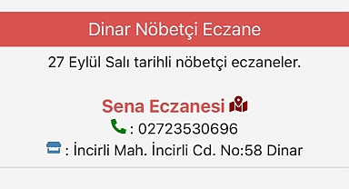 Dinar Nöbetçi Eczane