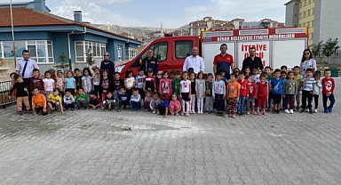 DİNAR ŞEHİT MUHAMMET BAYRAM ANAOKULU İTFAİYE HAFTSINI KUTLADI