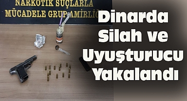 Dinarda Silah ve Uyuşturucu Yakalandı