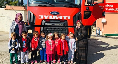 Toki Anasınıfı öğrencileri Dinar İtfaiyesini Ziyaret Etti