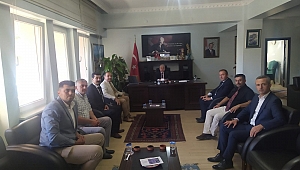 TÜRK EĞİTİM SEN'DEN KAYMAKAM KEMAL DURU'YA HAYIRLI OLSUN ZİYARETİ