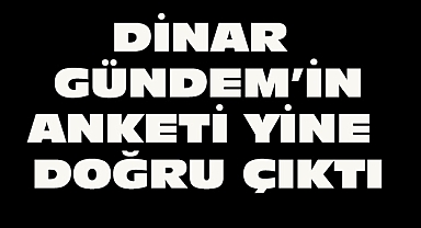 Anket Sonuçları Yine Doğru Çıktı
