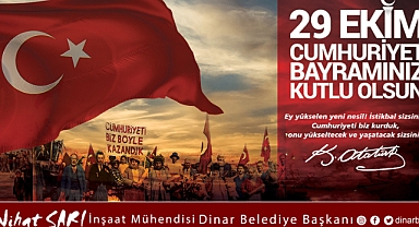 Belediye Başkanımız Nihat Sarı’dan 29 Ekim Cumhuriyet Bayramı mesajı