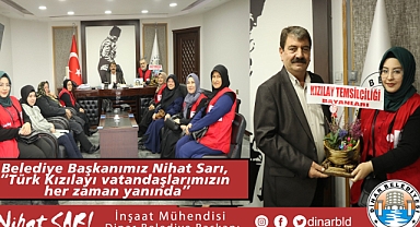 Belediye Başkanımız Nihat Sarı, “Türk Kızılayı vatandaşlarımızın her zaman yanında”