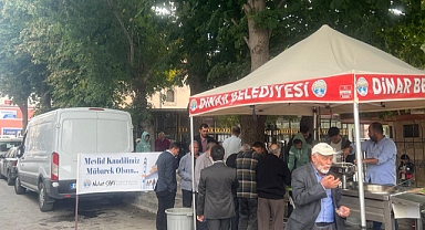 Belediyeden Mevlid Kandili dolayısıyla lokma ikramı