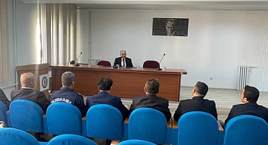 DİNAR'DA ÜNİVERSİTE GÜVENLİK TOPLANTISI KAYMAKAM DURU BAŞKANLIĞINDA YAPILDI