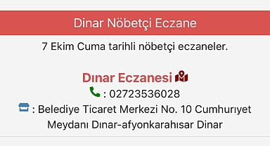 Dinar Nöbetçi Eczane