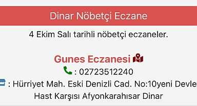 Dinar Nöbetçi Eczane