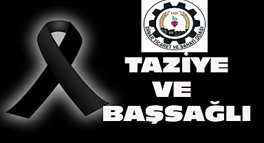 Dinar TSO Başkanımız Veli Özcan'dan Başsağlığı Mesajı