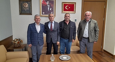 Dinar Yapağlı Köy Muhtarı Ve Kooperatif Başkanından Yargıtay Üyesi Sayın İsa Çelik'e Ziyaret 
