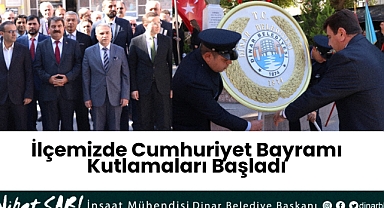 İlçemizde Cumhuriyet Bayramı kutlamalarımız başladı