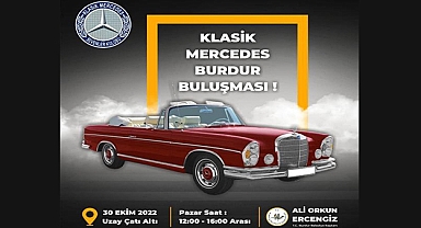 Klasik Mercedesler Burdur'da Buluşacak