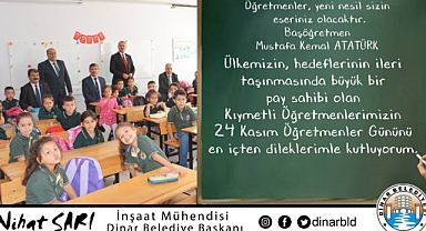 Belediye Başkanımız Nihat Sarı’dan 24 Kasım Öğretmenler Günü Mesajı