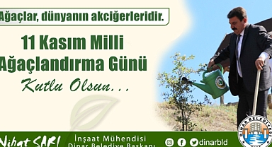 Belediye Başkanımız Nihat Sarı’dan Milli Ağaçlandırma Günü Mesajı