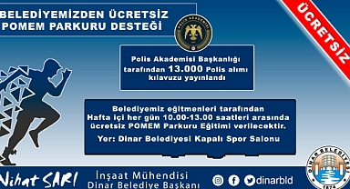 Belediyemizden Ücretsiz POMEM Parkuru Desteği