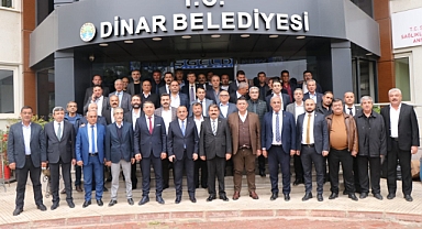 Birlik ve Oda Başkanlarından Dinar Belediye Başkanımız Nihat Sarı’ya ziyaret