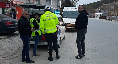 Dinar’da Polis Okul Servislerine Cezai İşlem
