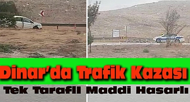 Dinar'da Trafik Kazası