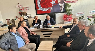 Dinar STK'larından İYİ Parti Dinar İlçe Başkanı Orhan Kürkçü'ye Ziyaret