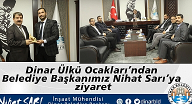 Dinar Ülkü Ocaklarından Belediye Başkanımız Nihat Sarı’ya ziyaret
