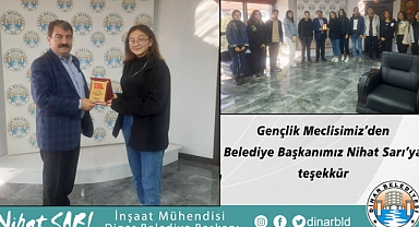 Gençlik Meclisimizden Belediye Başkanımız Nihat Sarı’ya teşekkür 