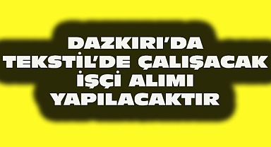 İŞÇİ İLANI