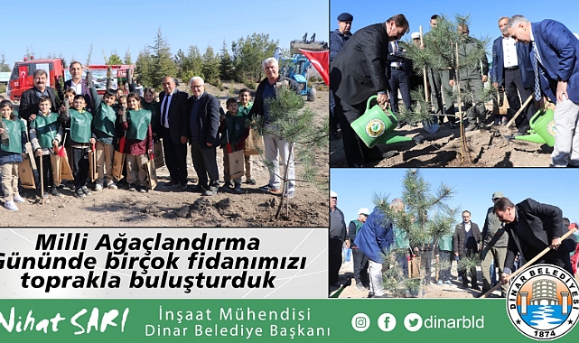 Milli Ağaçlandırma Gününde birçok fidanımızı toprakla buluşturduk