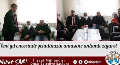 Belediye Başkanımız Nihat Sarı'dan Yeni yıl öncesinde anlamlı ziyaret