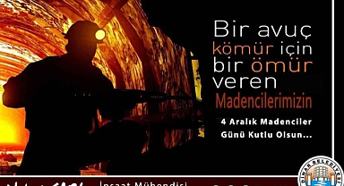 Belediye Başkanımız Nihat Sarı, Madencilerimizin gününü kutladı