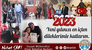 Belediye Başkanımız Nihat Sarı, vatandaşlarımızın yeni yılını kutladı
