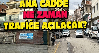 ''Dinar'da kapanan bu yol ne zaman trafiğe açılacak?''