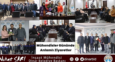 Mühendisler Gününde Belediye Başkanımız Nihat Sarı’ya anlamlı ziyaretler