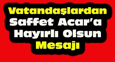 Saffet Acar'a ve Dinarımıza Hayırlı Olsun