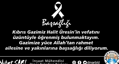 Belediye Başkanımız Nihat Sarı’dan Başsağlığı Mesajı
