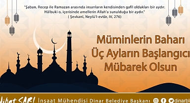 Belediye Başkanımız Nihat Sarı’dan Üç Ayların Başlangıcı Mesajı 