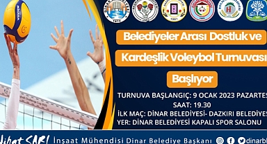 Belediyeler Arası Voleybol Turnuvamız başlıyor