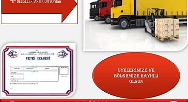 “K” BELGELERİ ARTIK DİTSO’dan