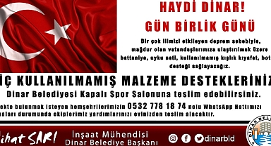 Belediyemizden Deprem olan İllere Yardım Kampanyası