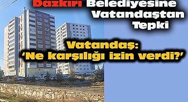 Dazkırı Belediyesine Vatandaştan Tepki