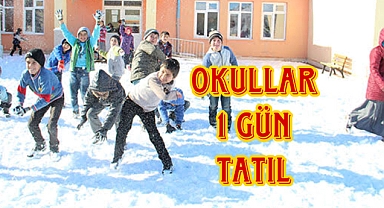 Dinar'da Okullar 1 Gün süreyle tatil edildi