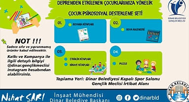 Gençlik Meclisimiz Depremden etkilenen çocuklarımız için kampanya başlattı
