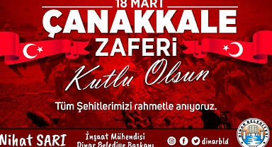 Belediye Başkanı Nihat Sarı’dan 18 Mart Çanakkale Zaferi ve Şehitleri Anma Mesajı