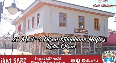 Belediye Başkanımız Nihat Sarı’dan Kütüphaneler Haftası Mesajı