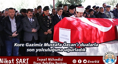 Kore Gazimiz Mustafa Özcan'ı dualarla son yolculuğuna uğurladık