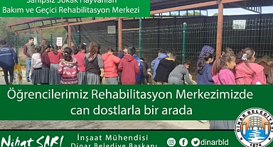 Öğrencilerimiz Rehabilitasyon Merkezimizde can dostlarla bir arada