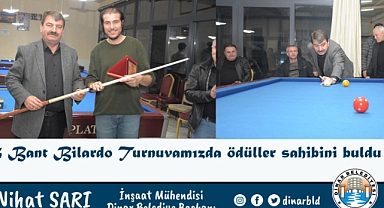 3 Bant Bilardo Turnuvamızda ödüller sahibini buldu