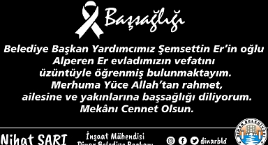 Belediye Başkanımız Nihat Sarı’dan Başsağlığı Mesajı