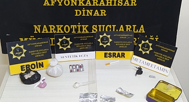Dinar'da Uyuşturucu ele geçirildi